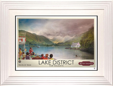 A Postcard From The Lakes Framed Limited Edition Print on Paper by Artist JJ Adams
