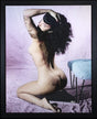 Bettie Page Tattoo II Framed Original Mixed Media Painting by Artist JJ Adams