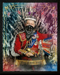 God Save The King Framed Mixed Media Original Painting by Artist JJ Adams