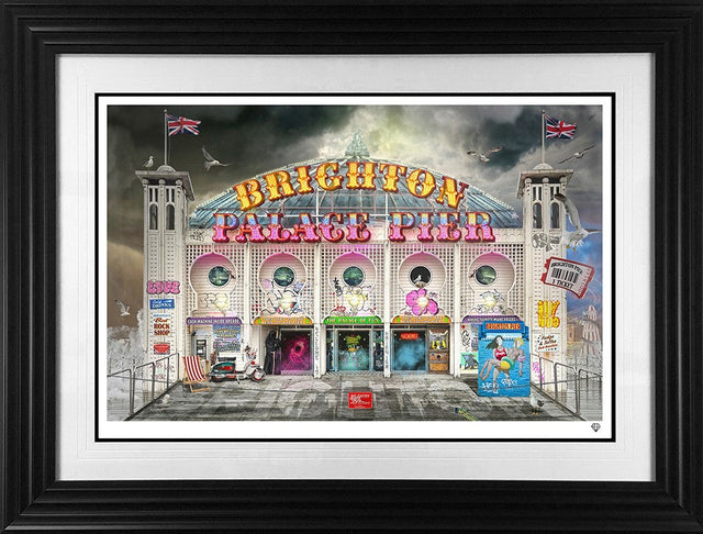 Long Walk Short Pier Framed Print on Paper by Artist JJ Adams