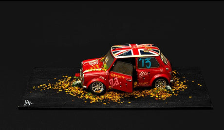 Mini Cooper Sport 1997 Stolen Recovered Original Die Cast Model by Artist JJ Adams