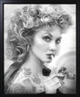 Tell Me About It Framed Original Mixed Media Painting on Canvas by JJ Adams