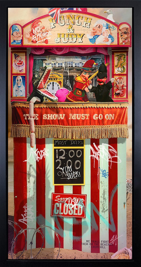 Thats The Way To Do It Framed Mixed Media Original Painting by Artist JJ Adams
