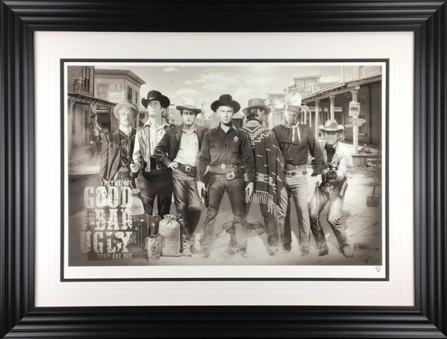 The Good, The Bad, The Ugly  Framed Signed Limited Edition Print on Paper by Artist JJ Adams