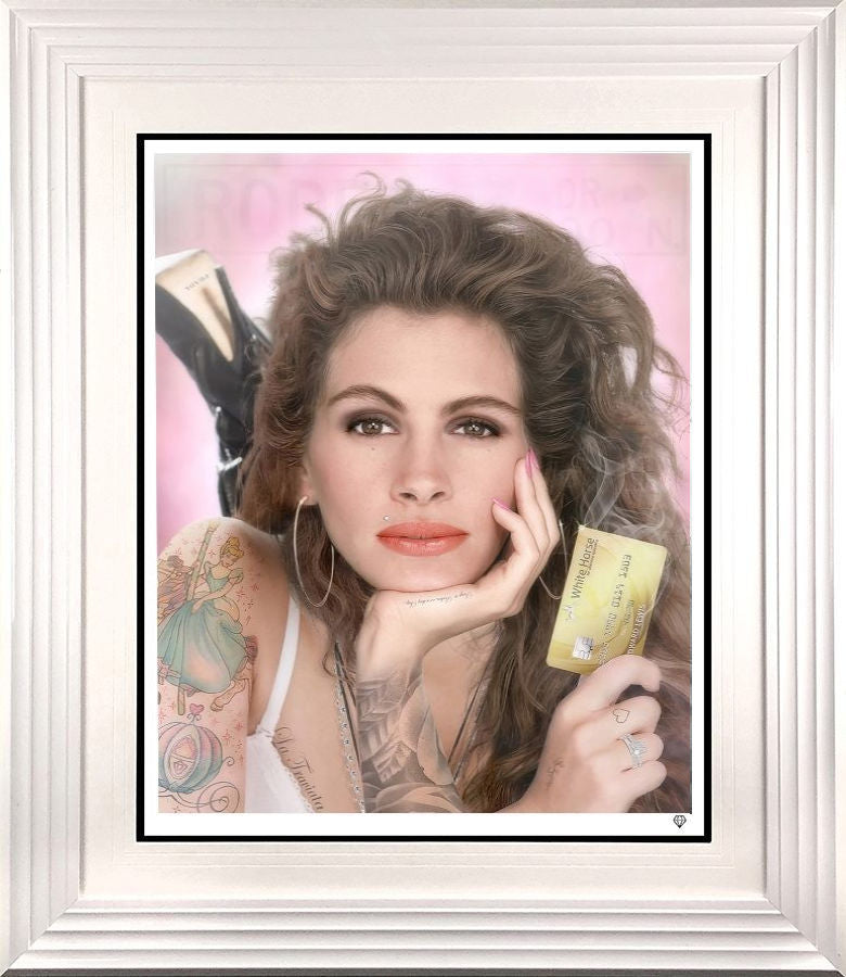 White Knight Colour Framed Signed Limited Edition by Artist JJ Adams