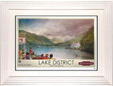 A Postcard From The Lakes Framed Limited Edition Print on Paper by Artist JJ Adams