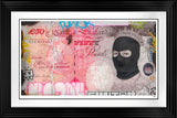Burning A Hole In Your Pocket Signed Framed Limited Edition Print on Paper by Artist JJ Adams