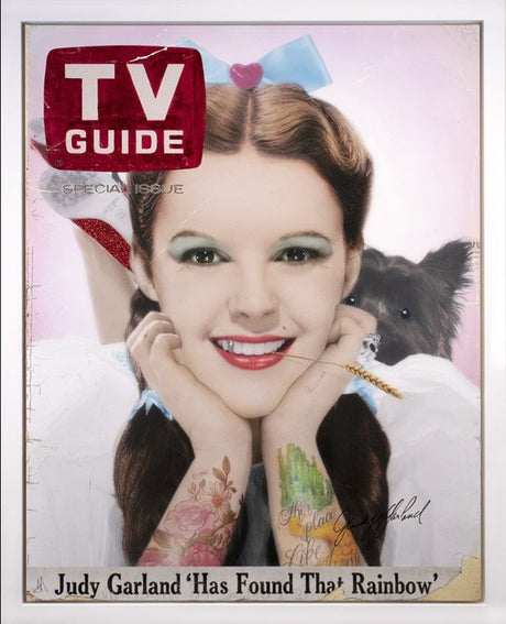 Dorothy TV Guide Special Framed Original Mixed Media Painting on Canvas by JJ Adams