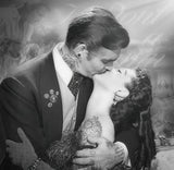 Frankly My Dear Framed Original Mixed Media Painting by Artist JJ Adams