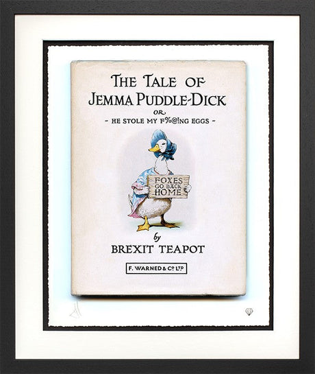 He Stole My F%@!ng Eggs Framed Signed Limited Edition Print on Paper by Artist JJ Adams