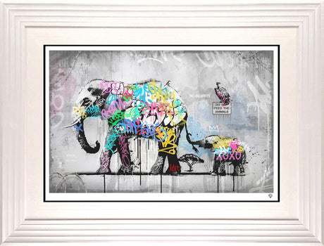 Hold Tight Signed Framed Limited Edition Print on Paper by Artist JJ Adams
