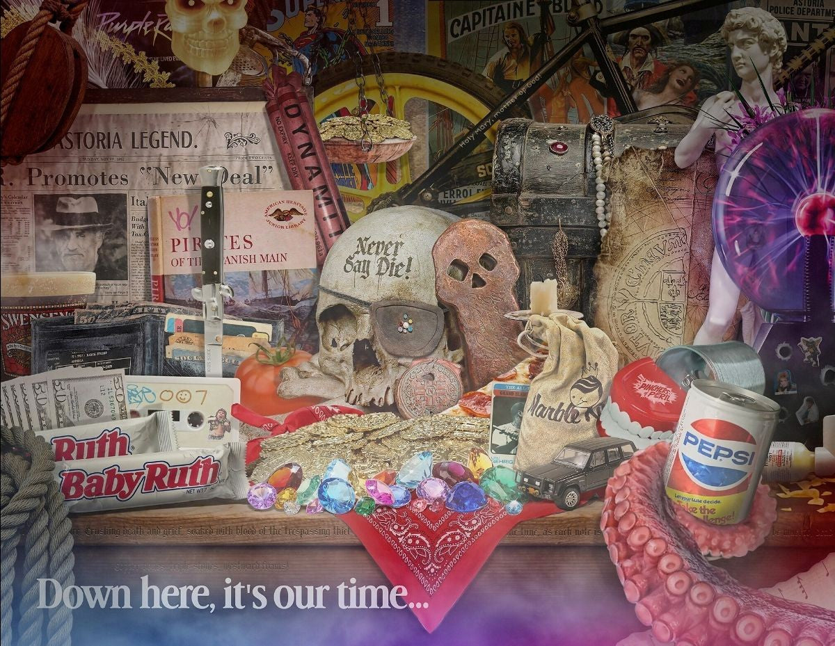 Its Our Time Down Here Original Framed Painting by Artist JJ Adams