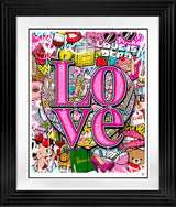 Pop Love (Loud) Framed Signed Limited Edition Print on Paper by Artist JJ Adams