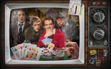 That’s Not The Hand That I Dealt You Framed Mixed Media Original Painting by Artist JJ Adams