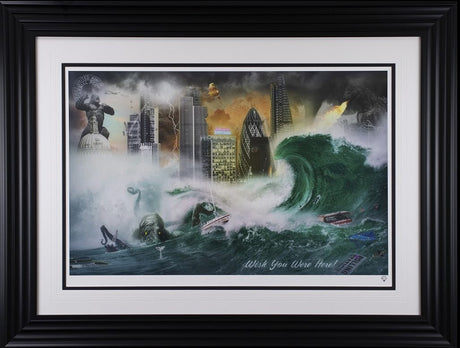 The Divided States of Britain Framed Signed Limited Edition Print on Paper by Artist JJ Adams
