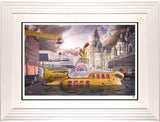 We All Live in A Yellow Submarine Framed Limited Edition Print on Paper by Artist JJ Adams