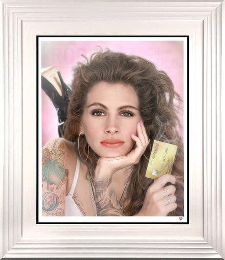 White Knight Colour Framed Signed Limited Edition by Artist JJ Adams