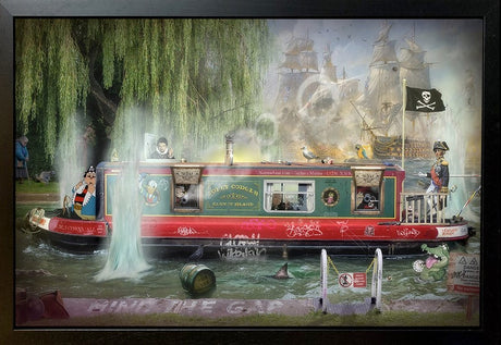 Wind In The Willows Framed Mixed Media Original Painting by Artist JJ Adams